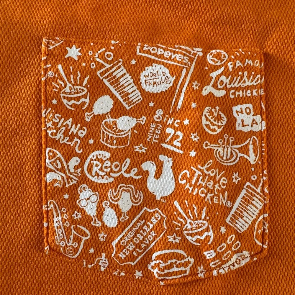 Popeyes Orange and Black Uniform Set | XL - Picture 3 of 11